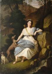 Portrait de la comtesse de Provence en Diane (Ludwig Guttenbrunn) - Muzeo.com