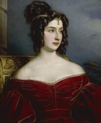 Portrait de la Marchesa Marianna Florenzi (Joseph Karl Stieler) - Muzeo.com
