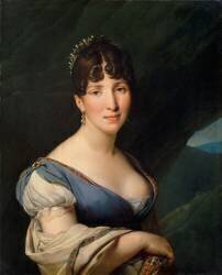 Portrait de la reine Hortense (Anne-Louis Girodet) - Muzeo.com