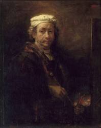 Portrait de l'artiste au chevalet (Rembrandt) - Muzeo.com