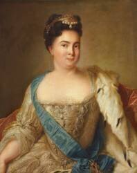 Portrait de l'impératrice Catherine I (Jean-Marc Nattier) - Muzeo.com