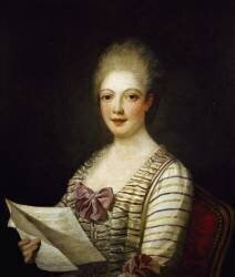 Portrait de Lucrezia Aguiari called La Bastardella (Jean-Marc Nattier) - Muzeo.com