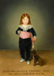 Portrait de Luis Marie de Cistue à l'âge de deux ans (Francisco de Goya) - Muzeo.com