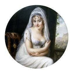 Portrait de Madame Recamier (Jacques Augustin) - Muzeo.com