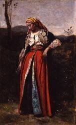 Portrait de Mlle Dobigny (Jean-Baptiste Camille Corot) - Muzeo.com