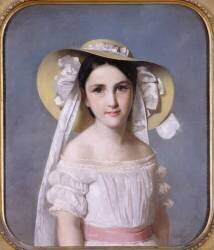 Portrait de Mlle Emily Leo (Wilhelm Auguste Rudolf Lehmann) - Muzeo.com