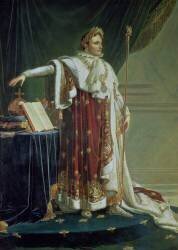 Portrait de Napoléon Ier dans sa robe de couronnement (Anne-Louis Girodet) - Muzeo.com