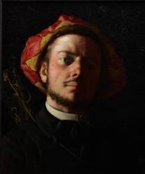 Portrait de Paul Verlaine en troubadour (Frédéric Bazille) - Muzeo.com