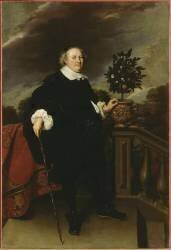 Portrait d'homme (dit jadis portrait de Jean-Maurice de Nassau, 1604-1679) (Wybrand de Geest) - Muzeo.com