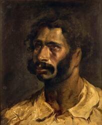Portrait d'homme (présumé du charpentier de la Méduse) (Théodore Géricault) - Muzeo.com
