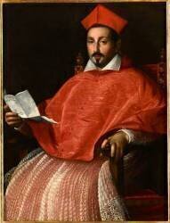 Portrait du cardinal Scipione Borghese (Ottavio Leoni) - Muzeo.com