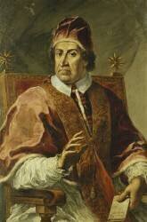 Portrait du Pape Clement XI (Pier Leone Ghezzi) - Muzeo.com