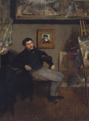 Portrait du peintre Tissot (Edgar Degas) - Muzeo.com