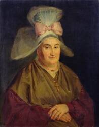 Portrait d'une femme avec un bonnet normand (Ecole Française) - Muzeo.com