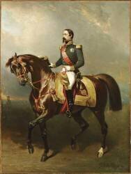 Portrait équestre de Napoléon III (Alfred Dedreux) - Muzeo.com