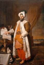 Portrait en pied de Mehemet Saïd Pacha, bey de Roumélie (Joseph Aved) - Muzeo.com