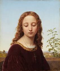 Portrait of a Young Girl (Ernst Deger) - Muzeo.com
