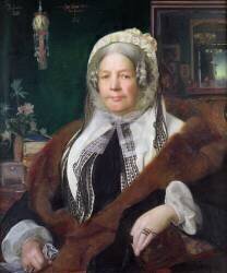 Portrait of Jane Lewis (Frederick Sandys) - Muzeo.com