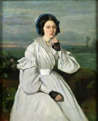 Portrait de Louise Claire Sennegon (Jean-Baptiste Camille Corot) - Muzeo.com