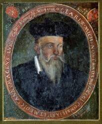 Portrait of Michel de Nostradame (1503-66) (anonyme) - Muzeo.com