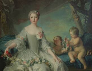 Portrait présumé de Louise Diane d'Orléans (Jean-Marc Nattier) - Muzeo.com