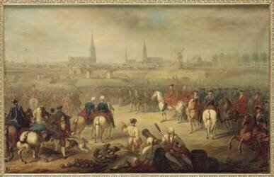 Prise de Furnes en Belgique par le prince de Clermont, 11 juillet 1744 (Vincent Nicolas Raverat) - Muzeo.com