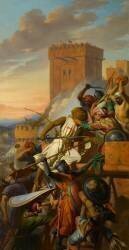 Prise de la forteresse de Ma'arat-Al Nurman (anciennement Marrah) (Henri Decaisne) - Muzeo.com