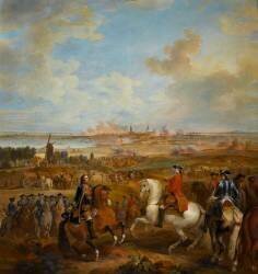 Prise de Menin, le 4 juin 1744, le roi ordonne l'attaque du chemin couvert (Pierre Lenfant) - Muzeo.com