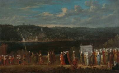 Procession de mariage sur le Bosphore (Jean-Baptiste van Mour) - Muzeo.com