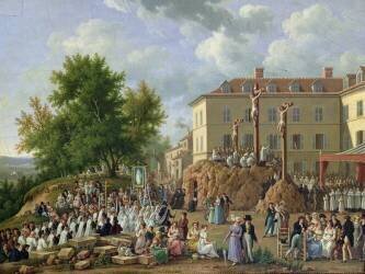 Procession religieuse au Mont Valérien (Ecole Française) - Muzeo.com