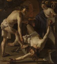 Prométhée enchaîné par Vulcain (Dirck van Baburen) - Muzeo.com