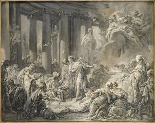 Psyché recevant les honneurs divins (François Boucher) - Muzeo.com