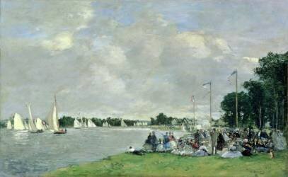 Régates à Argenteuil (Eugène Boudin) - Muzeo.com