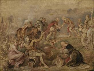 Rencontre du roi Ferdinand de Hongrie et du Cardinal-Infant Ferdinand d'Espagne à Nördlingen (Pierre Paul Rubens) - Muzeo.com