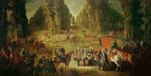 Rendez-vous au carrefour du Puits du roi, forêt de Compiègne (Jean-Baptiste Oudry) - Muzeo.com