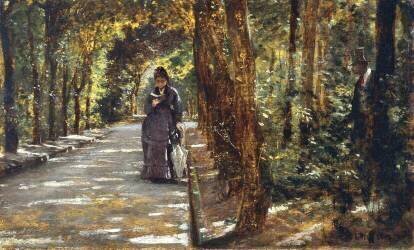 Rendez-Vous dans la Forêt de Portici (Giuseppe de Nittis) - Muzeo.com