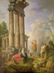 Ruines avec Saint Paul prêchant (Giovanni Paolo Pannini) - Muzeo.com