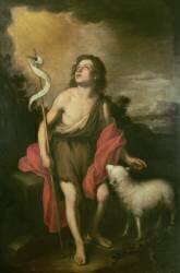 Saint Jean avec un agneau (Bartolomé Esteban Murillo) - Muzeo.com