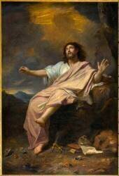 Saint Jean l'évangéliste à Patmos (Charles Le Brun) - Muzeo.com