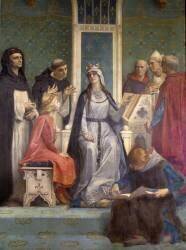Saint Louis enseigné par sa mère (Alexandre Cabanel) - Muzeo.com