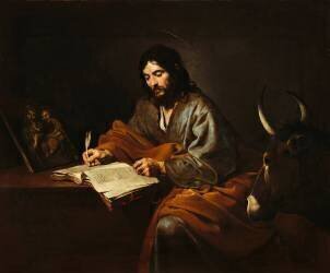 Saint Luc, l'Evangéliste (Valentin de Boulogne) - Muzeo.com