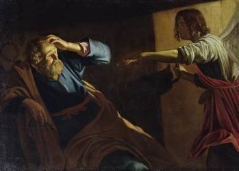 Saint Pierre libéré de prison (Gerrit van Honthorst) - Muzeo.com