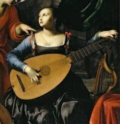 Sainte Cécile et l'Ange (Détail) (Carlo Saraceni) - Muzeo.com