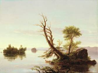 Scène de lac américaine (Thomas Cole) - Muzeo.com