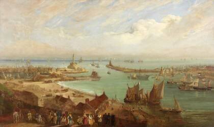 Port de Sunderland depuis Roker (Edward Hastings) - Muzeo.com