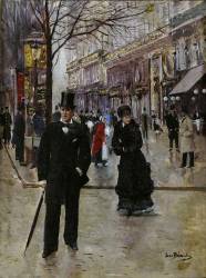 Sur le boulevard (Jean Béraud) - Muzeo.com