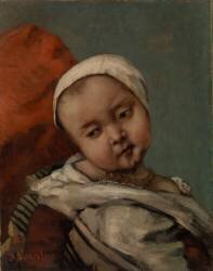 Tête d'un bébé (Gustave Courbet) - Muzeo.com