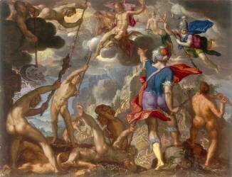 The Battle between the Gods and the Giants (Joachim Wtewael) - Muzeo.com