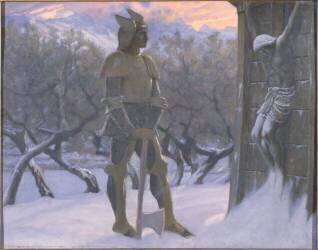 The Hun and the Crucifix (William Blake Richardson) - Muzeo.com