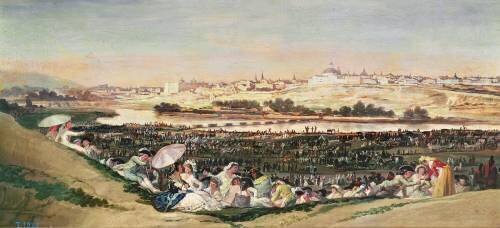 The Meadow at San Isidro (Francisco de Goya) - Muzeo.com